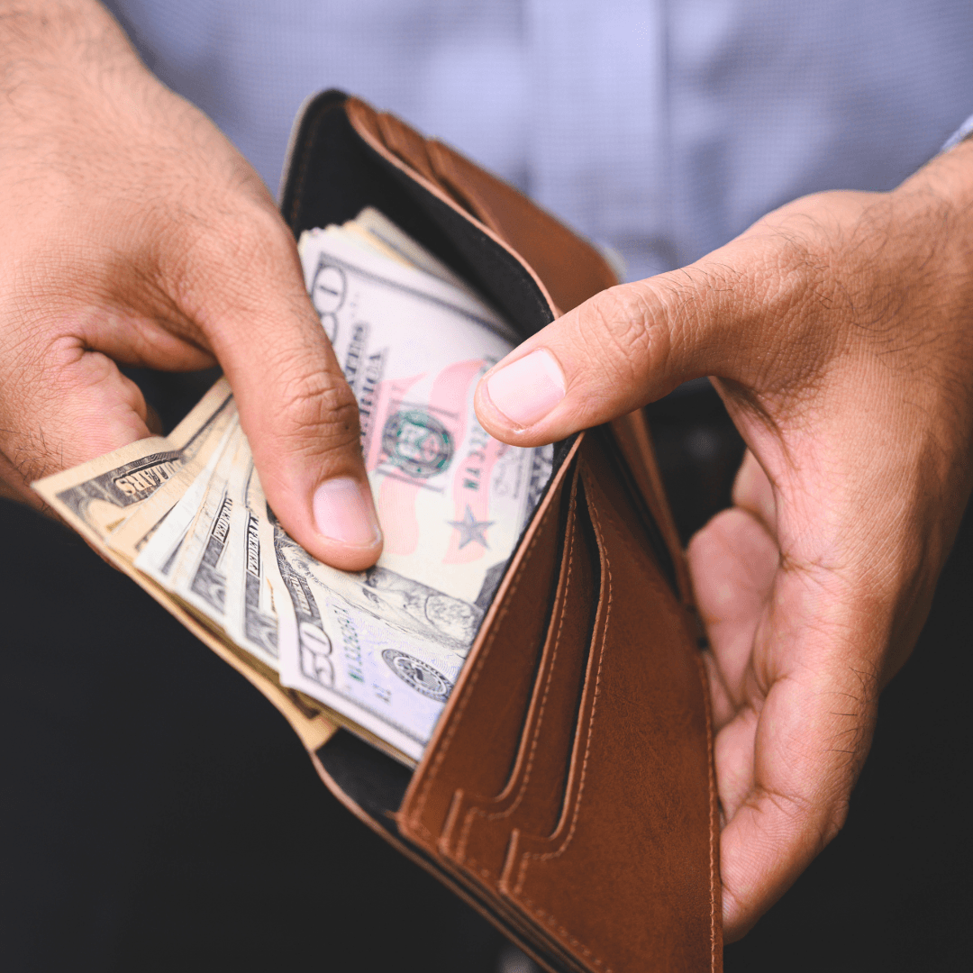 money from wallet